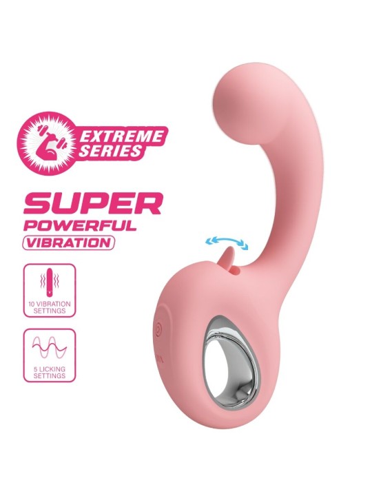 PRETTY LOVE - ERYNNYES VIBRATORE PUNTO G + STIMOLATORE CLITORIDEO 10 V