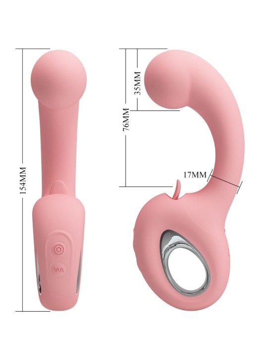 PRETTY LOVE - ERYNNYES G-SPOT VIBRATOR + KLITORIS-STIMULATOR 10 VIBRAT