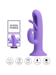 PRETTY LOVE - KILLMOULIS VIBRADOR RABBIT 12 MODOS DE VIBRACIÓN MORADO