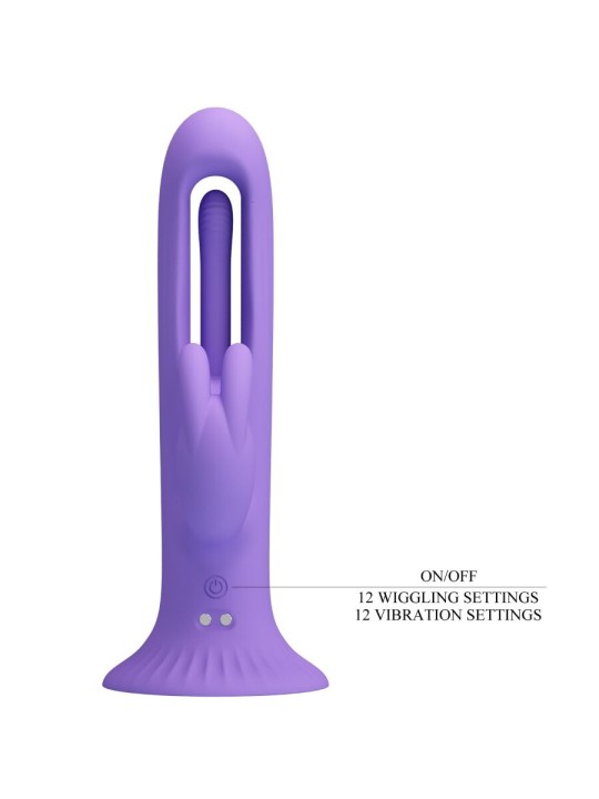 PRETTY LOVE - VIBRADOR DE COELHO KILLMOULIS 12 MODOS DE VIBRAÇÃO ROXO