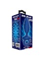 MR PLAY - PLUG ANAL TEXTURIZADO CON ANILLA AZUL L
