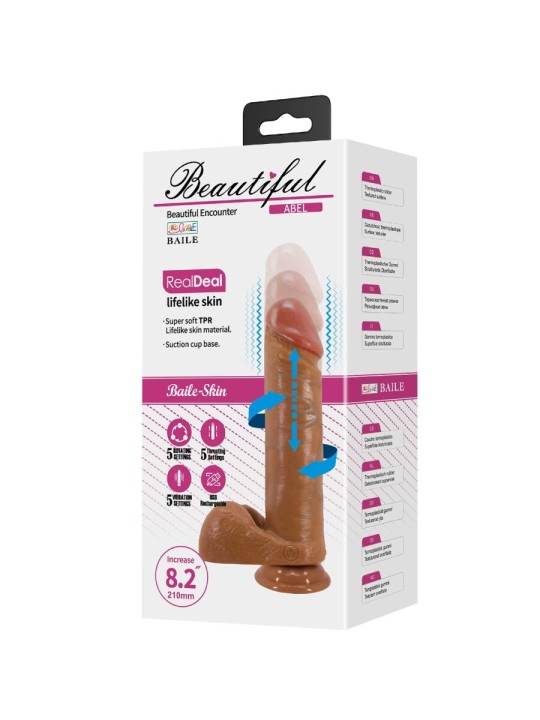 BAILE - ABEL REALISTISCHE DILDO 21 CM MULATTO
