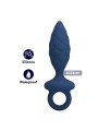 MR PLAY - TEXTURED ANAL PLUG WITH RING BLUE M