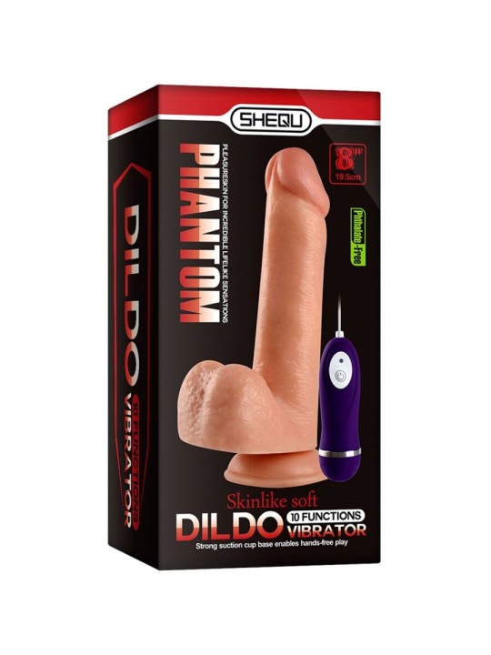 SHEQU - DILDO VIBRANTE PHANTOM CON TELECOMANDO 20 CM