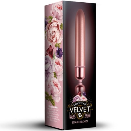 ROCKS-OFF - VIBRERENDE KOGEL TOUCH OF VELVET ROSE BLOOM 10 SNELHEDEN