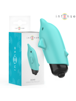 INTENSE - ECHO VIBRERENDE KOGEL DOLFIJN BLAUW 8 X 4,7 CM