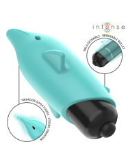 INTENSE - BALA VIBRANTE ECHO AZUL GOLFINHO 8 X 4,7 CM