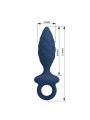 MR PLAY - STRUKTURIERTER ANALPLUG MIT RING BLAU M