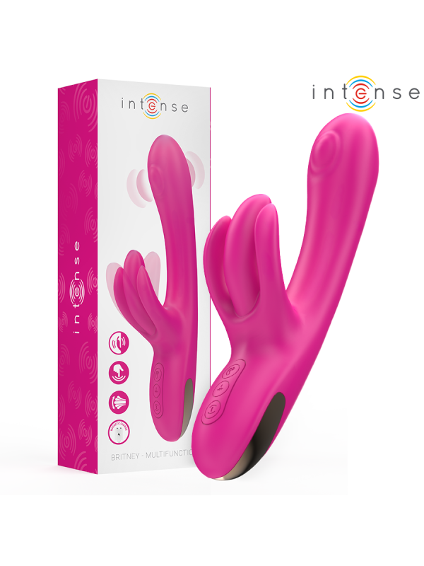 INTENSE - BRITNEY MULTIFUNKTIONS-RABBIT-VIBRATOR 23 CM ROSA