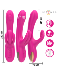 INTENSE - VIBRATORE MULTIFUNZIONE CONIGLIO BRITNEY 23 CM ROSA