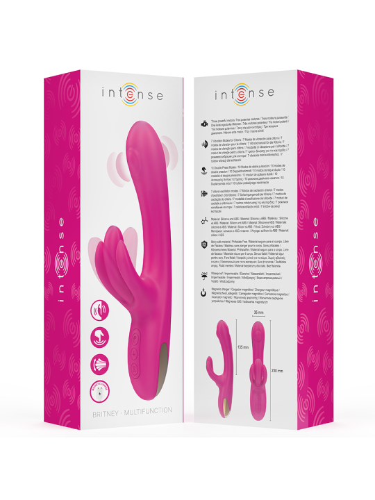 INTENSE - BRITNEY VIBRADOR MULTIFUNCIÓN RABBIT 23 CM ROSA