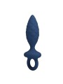 MR PLAY - PLUG ANAL TEXTURIZADO COM ANEL AZUL S