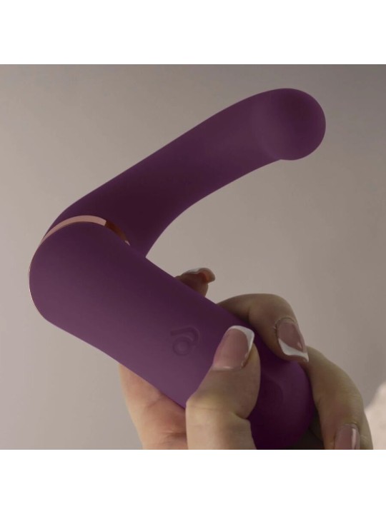 ROCKS- OFF - GEMINI VIBRADOR DUAL PUNTO G Y ESTIMULADOR CLÍTORIS MORAD