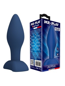 MR PLAY - PLUG ANALE CONICO IN SILICONE BLU L