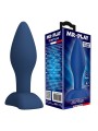 MR PLAY - CONISCHE SILICONEN ANALE PLUG BLAUW L