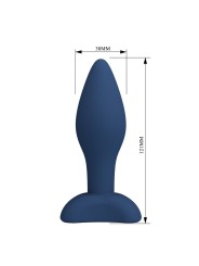MR PLAY - PLUG ANALE CONICO IN SILICONE BLU L
