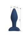 MR PLAY - PLUG ANAL DE SILICONE CÔNICO AZUL L