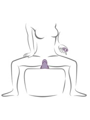 ROCKS-OFF - RUBY GLOW PAARSE SIT-ON VIBRATOR