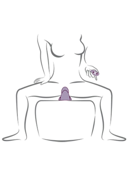 ROCKS-OFF - VIBRATORE VIOLA RUBY GLOW DA SEDERE