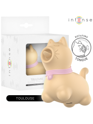 INTENSE - TOULOUSE STIMULATOR WITH 360º ROTATING TONGUE YELLOW