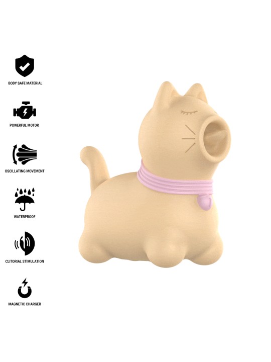 INTENSE - TOULOUSE STIMULATOR WITH 360º ROTATING TONGUE YELLOW