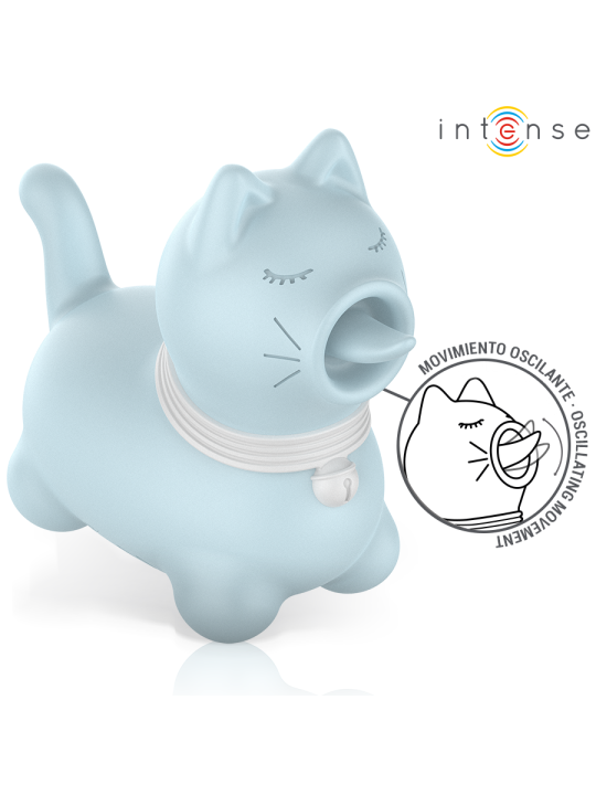 INTENSE - ESTIMULADOR DUCHESS COM LÍNGUA GIRATÓRIA 360º AZUL
