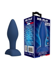 MR PLAY - TAPERED SILICONE ANAL PLUG BLUE S
