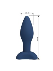MR PLAY - PLUG ANAL CÓNICO SILICONA AZUL S
