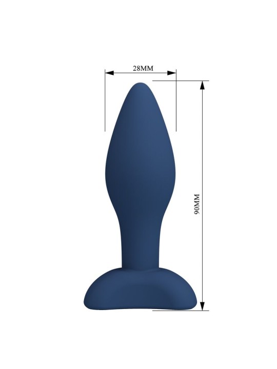 MR PLAY - PLUG ANAL DE SILICONE CÔNICO AZUL S