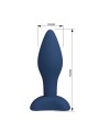 MR PLAY - CONISCHE SILICONEN ANALE PLUG BLAUW S