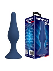 MR PLAY - KONISCHER SILIKON-ANALPLUG, BLAU, XL