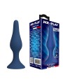 MR PLAY - SLIMME SILICONEN ANALE PLUG BLAUW L