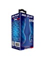 MR PLAY - SLIM SILICONE ANAL PLUG BLUE L