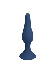 MR PLAY - PLUG ANAL DE SILICONE FINO AZUL L