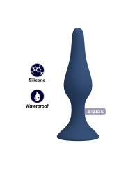 MR PLAY - PLUG ANAL FIN EN SILICONE BLEU TAILLE S