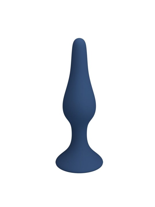 MR PLAY - PLUG ANAL FINO DE SILICONE AZUL TAMANHO S