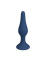 MR PLAY - PLUG ANAL FINO DE SILICONE AZUL TAMANHO S