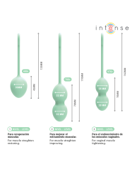 INTENSE - KIT DE BOULES DE KEGEL CHARLI VERT CLAIR