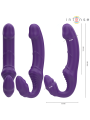 INTENSE - JILL DUBBELE VIBRATOR 20 CM VIOLET AFSTANDSBEDIENING