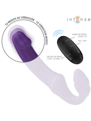 INTENSE - JILL DOUBLE VIBRATOR 20 CM PURPLE REMOTE CONTROL
