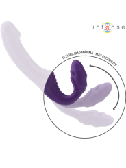 INTENSE - JILL DOUBLE VIBRATOR 20 CM PURPLE REMOTE CONTROL
