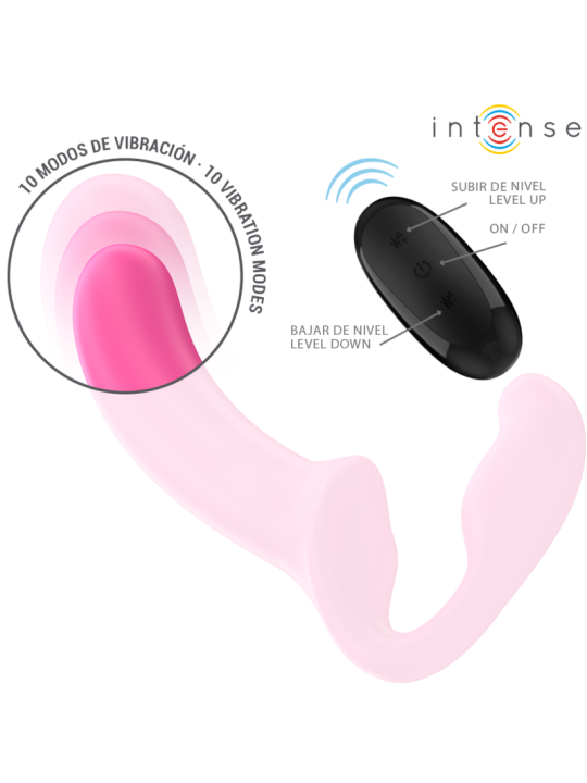 INTENSE - AMY DOPPIO VIBRATORE 20 CM ROSA TELECOMANDO