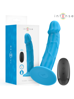 INTENSE - PHOEBE REALISTISCHER VIBRATOR 10 VIBRATIONEN BLAUE FERNBEDIE