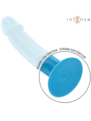 INTENSE - VIBRADOR REALÍSTICO PHOEBE 10 VIBRAÇÕES CONTROLE REMOTO AZUL
