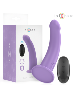 INTENSE - VIBRADOR EDDIE 17,5 CM 10 VIBRAÇÕES ROXO CONTROLE REMOTO