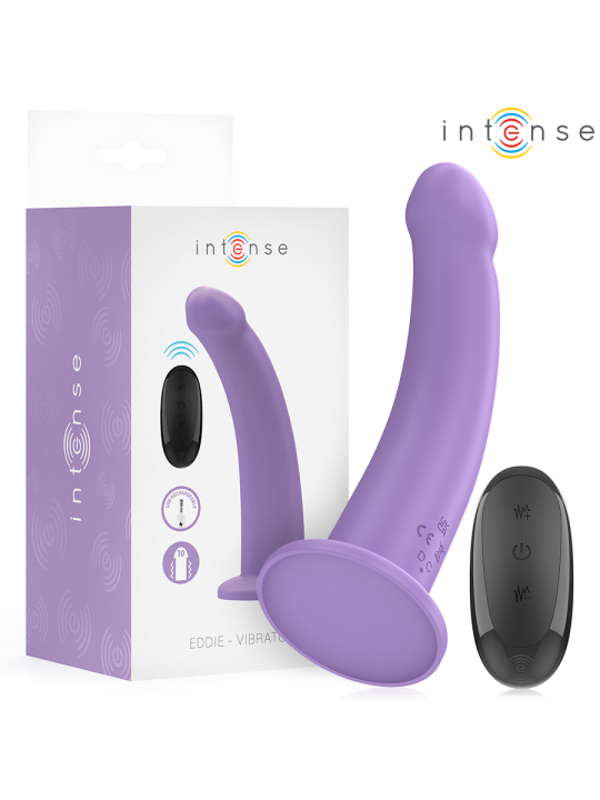 INTENSE - EDDIE VIBRATOR 17,5 CM 10 VIBRATIES PAARSE AFSTANDSBEDIENING