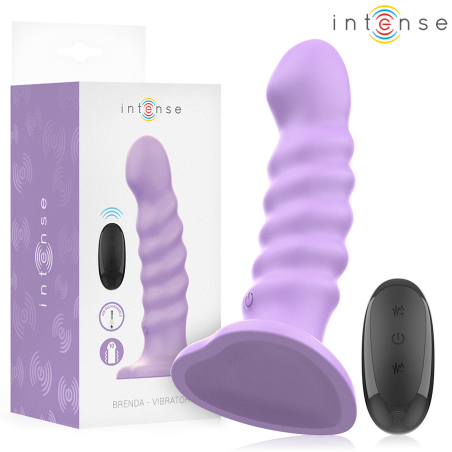 INTENSE - BRENDA VIBRATEUR TAILLE M DESIGN SPIRALE 10 VIBRATIONS VIOLE