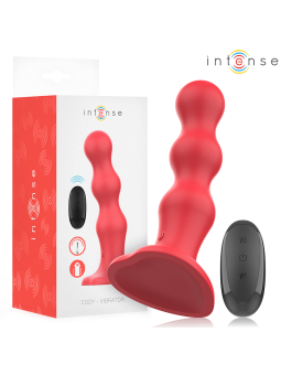 INTENSE - CODY VIBRADOR CON VENTOSA ROJO CONTROL REMOTO