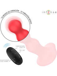 INTENSE - CODY VIBRATOR MET ZUIGNAP RODE AFSTANDSBEDIENING