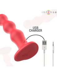 INTENSE - CODY VIBRATOR WITH SUCTION CUP RED REMOTE CONTROL
